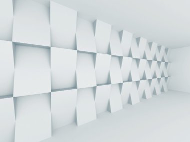 Soyut fütüristik boş odası iç 