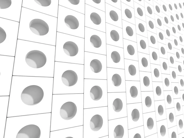 White Elegant Doted Cubes Background — Stock Photo, Image