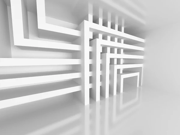 Abstrakte Architektur weißes Design — Stockfoto