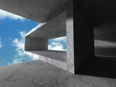 Beton mimari arka plan 