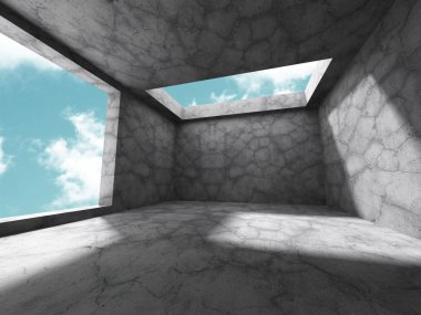 Gökyüzü arka plan üzerinde mimari