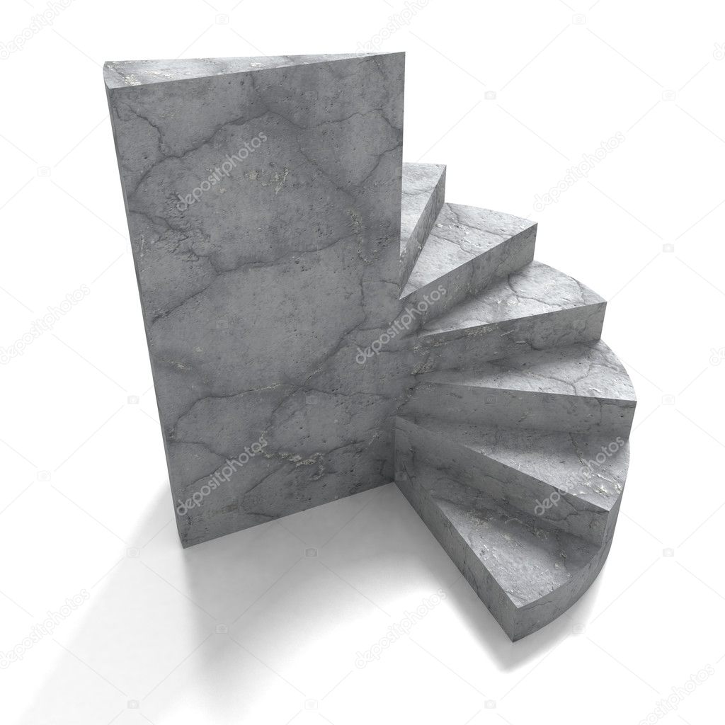 Concrete stone ladder stairs  
