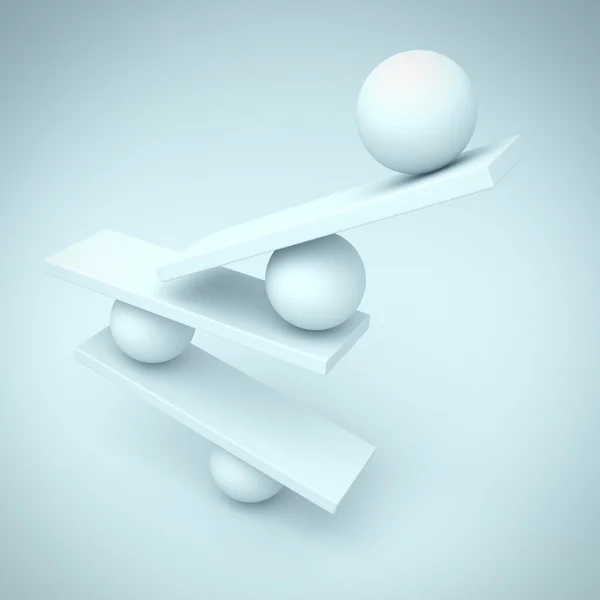 Esferas abstractas Balance Concepto Ilustración — Foto de Stock