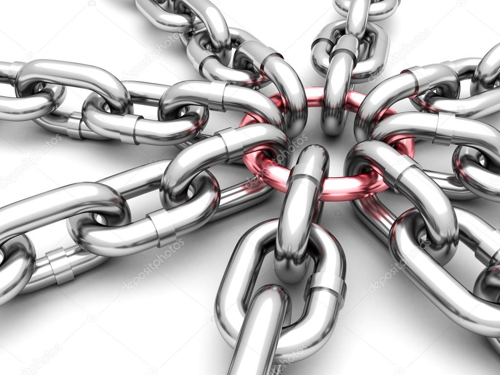 Chrome chains illustration
