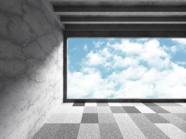 Karo zemin beton boş oda