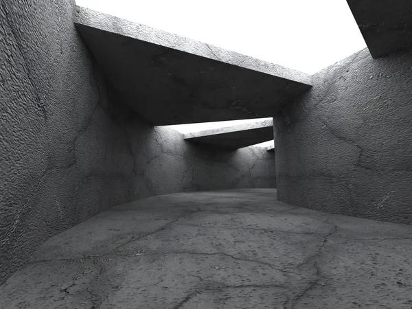 Tunnel architecture concrete walls