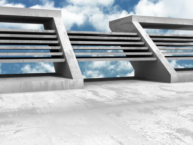 Beton geometrik mimarisi 