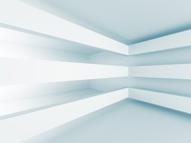 Geometrik beyaz mimari Modern tasarım 