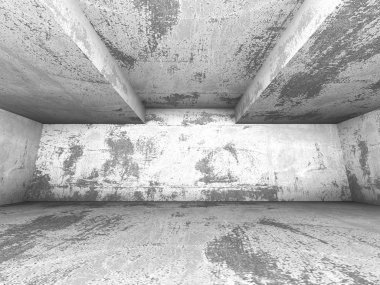 boş beton odası iç. 