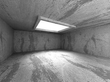 Boş karanlık beton Oda 