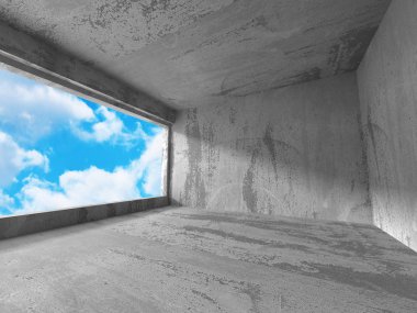 Beton mimari arka plan. 