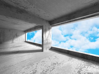 Beton mimari arka plan.