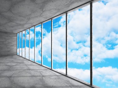 Beton Mimari konsepti. 