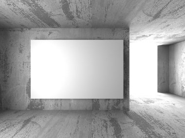 Beyaz boş afiş billboard 