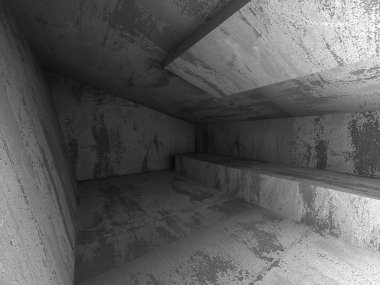 Karanlık beton kaotik İnşaat. 