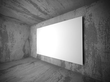 Boş beyaz poster afiş 