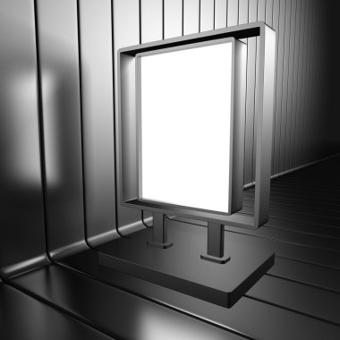Boş açık citylight afiş 