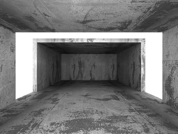 Donkere betonnen lege stedelijke ruimte — Stockfoto