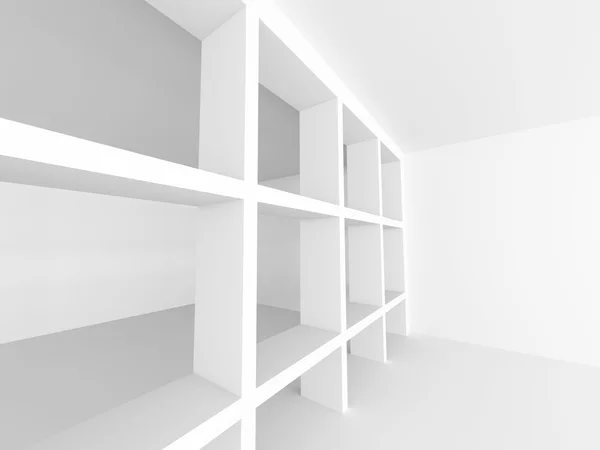 抽象的现代白色建筑 — 图库照片