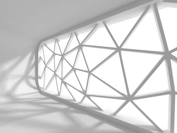 Abstract White Futuristic Architecture — Stock Photo, Image