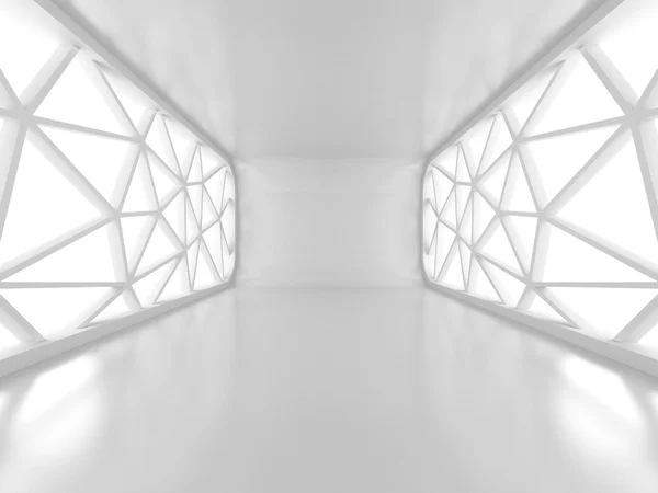 Fütüristik Windows ile boş oda