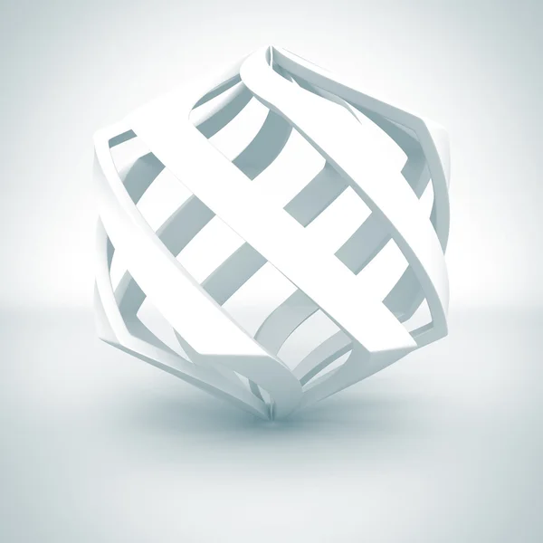 Abstract White Object Business Icon — Stock Photo, Image