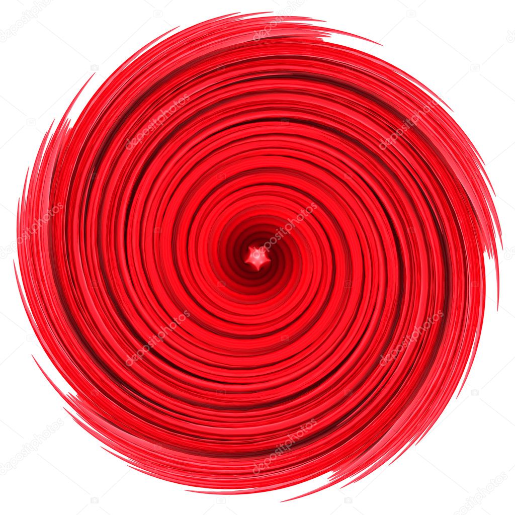 Red swirl spiral abstract background