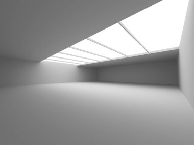 Endüstriyel beyaz mimari tasarım 