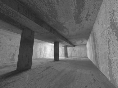 Beton odası Bodrum iç.