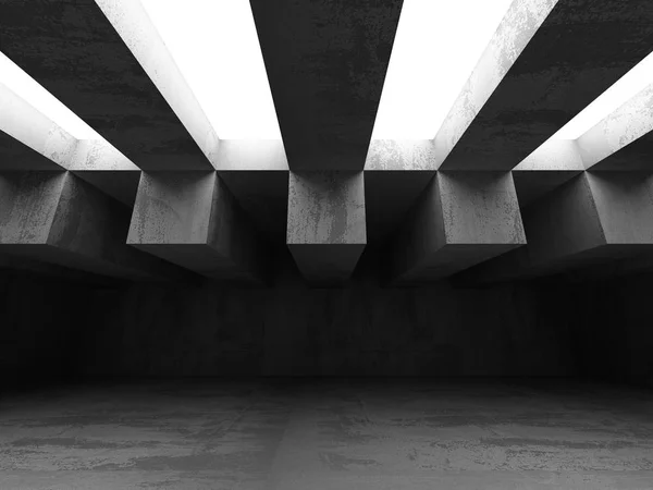 Pusty ciemnia streszczenie betonu — Zdjęcie stockowe