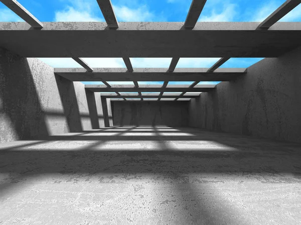 Raumwandkonstruktion aus Beton — Stockfoto