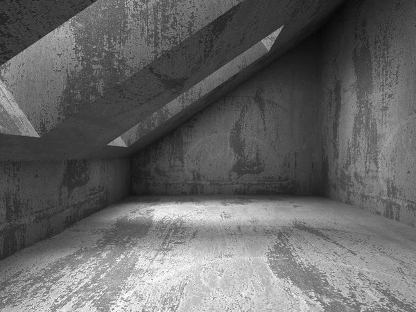 Esvaziar paredes de concreto escuro quarto interior . — Fotografia de Stock