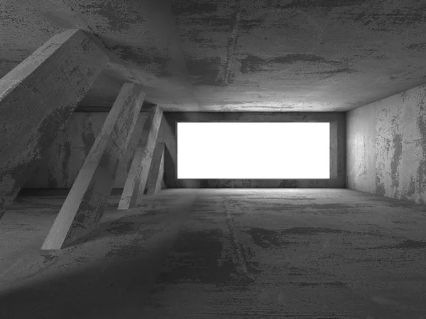 Leerer dunkler abstrakter Betonraum — Stockfoto