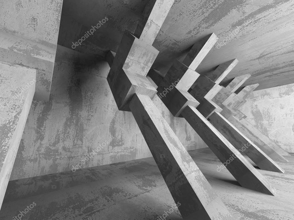 Interior de habitación de sótano con columnas — Foto de stock