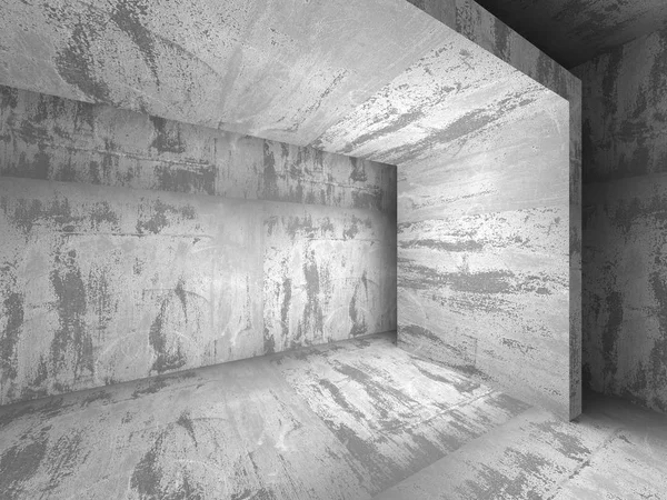 Esvaziar interior quarto de concreto escuro . — Fotografia de Stock