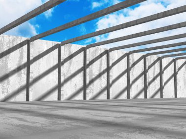 Beton mimari duvar İnşaat 