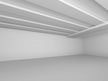 Beyaz Modern mimari iç 