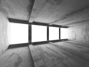 Karanlık beton kaotik İnşaat. 