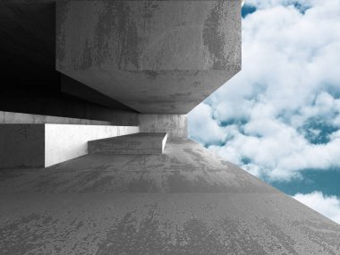 Beton mimari duvar İnşaat 