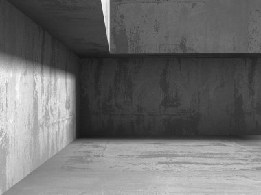 Beton duvar geometrik mimarisi 