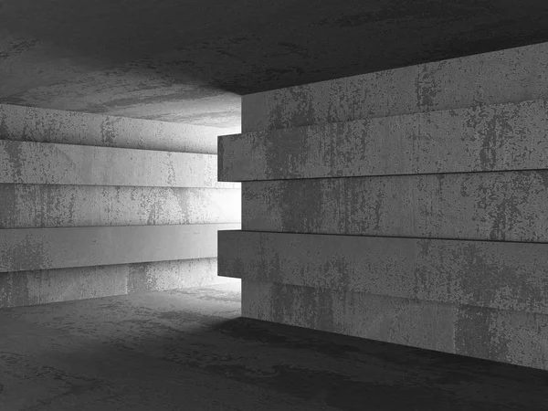 Dark concrete room basement interior. — Stock Photo, Image