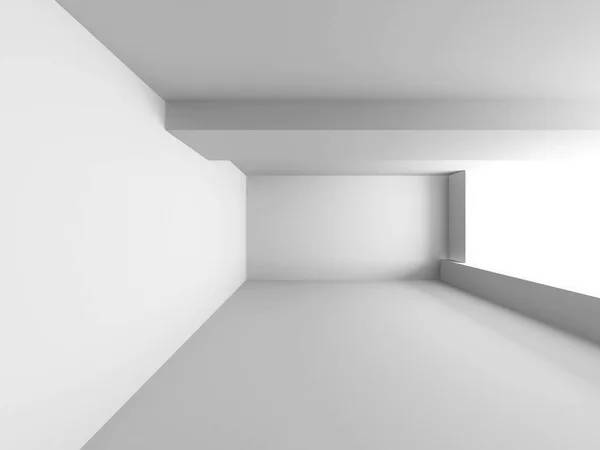 Архитектура пустой белой комнаты — стоковое фото