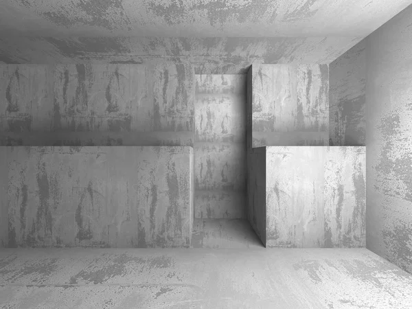 Karanlık boş beton Oda