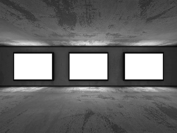 Boş afiş reklam beton duvar panoları