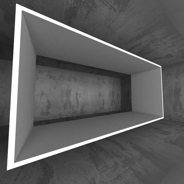 Karanlık boş oda. Beton paslı duvarlar. 