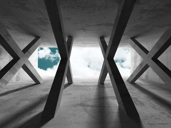 Boş beton duvar Oda. 