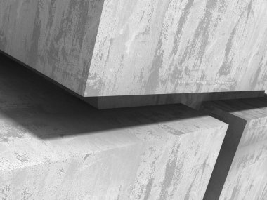 Modern beton mimari geometrik yapıları