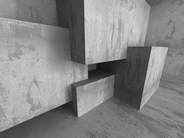 gri beton mimari Dikdörtgen binalar