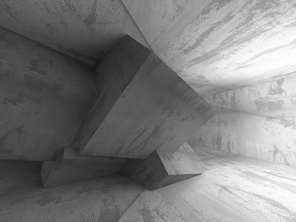 Grey Concrete architectural geometric constructions — Stock Photo, Image
