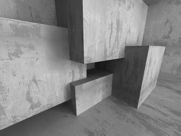 Szürke beton építészeti téglalap alakú építmények — Stock Fotó